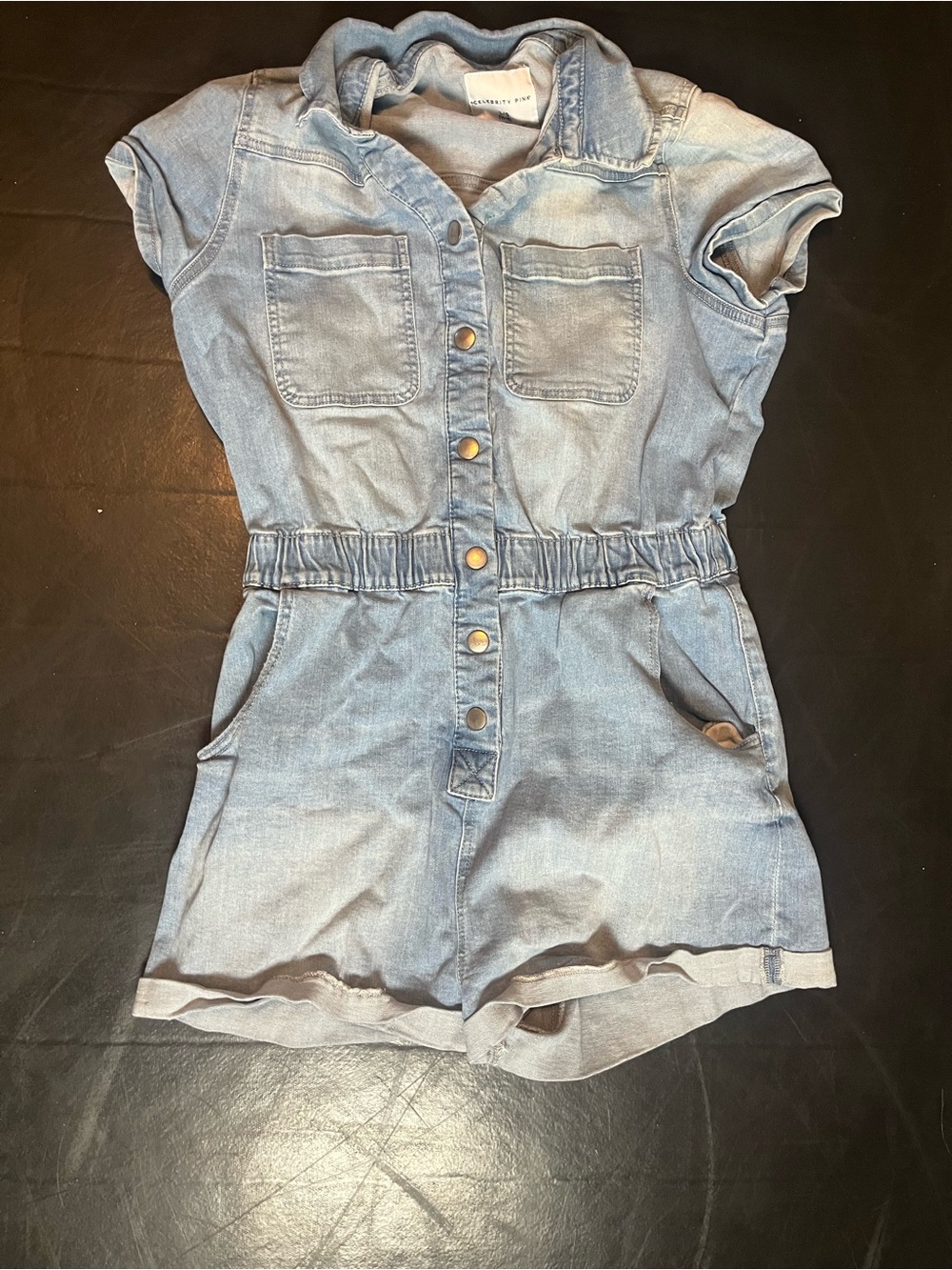 Celebrity Pink Juniors Size Large Denim Romper